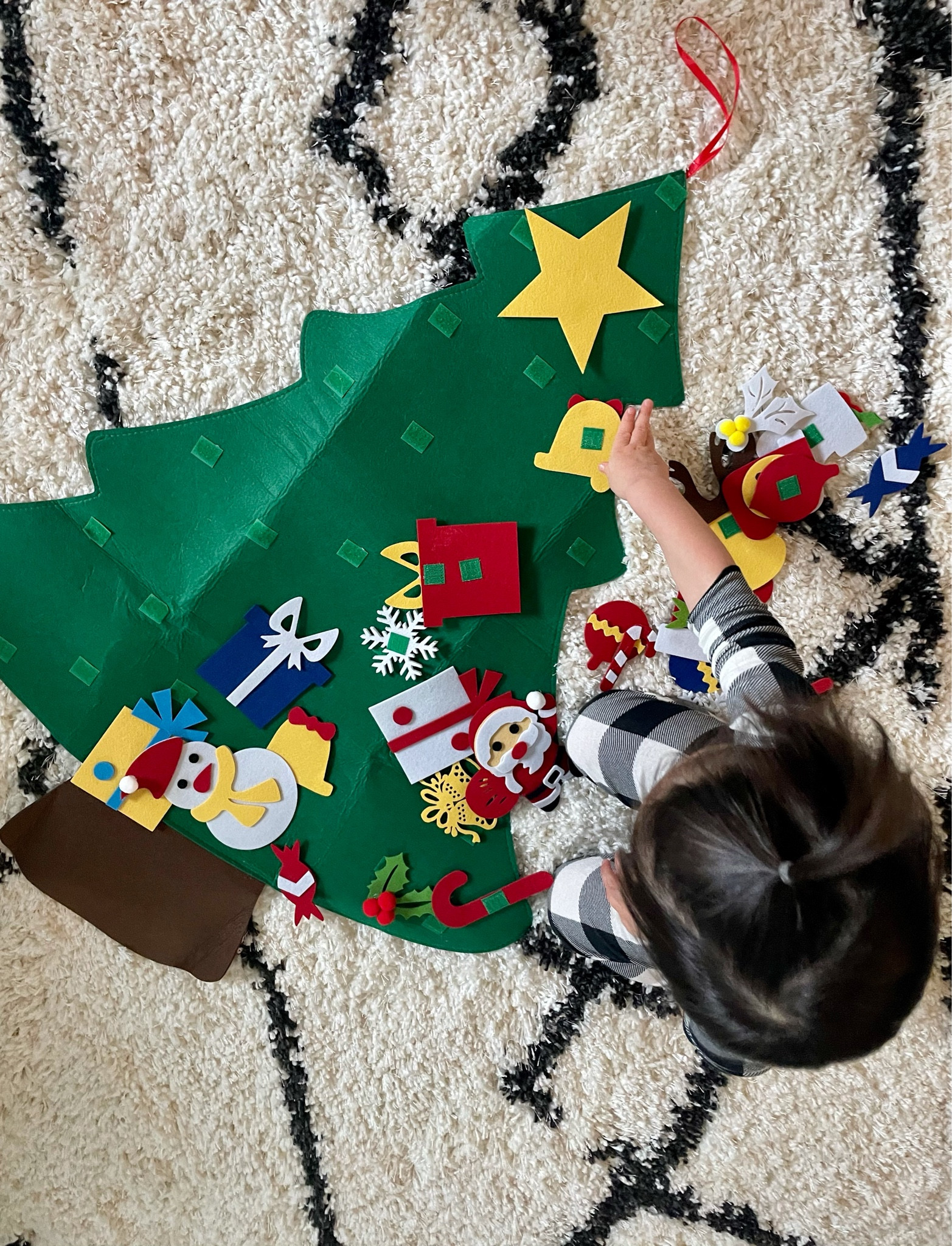 christmas mode: ON ✅ 

getting things started with this felt tree for our toddler! the velcro ornaments have been keeping her busy all morning & she’ll be ready to go when we get our real tree & decorate this weekend 🎄 

#LTKSeasonal #LTKHoliday #LTKCyberweek