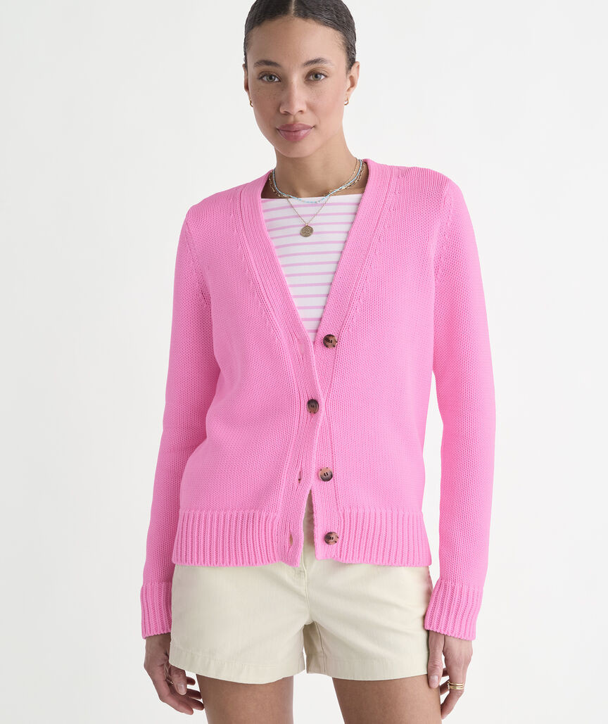 Katie Cotton Garment-Dyed Cardigan | vineyard vines