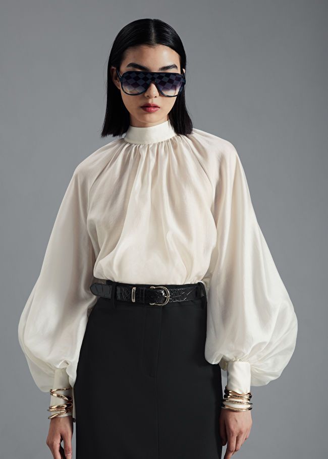 Voluminous High-Neck Blouse | & Other Stories (EU + UK)