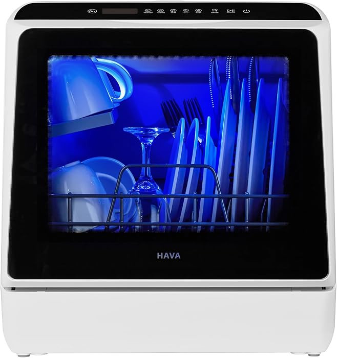 HAVA Countertop Dishwasher, 6 Programs Portable Dishwashers with 5L Built-in Water Tank, No Hooku... | Amazon (US)