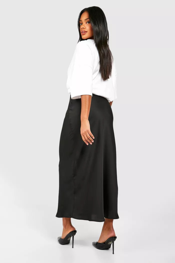 Maxi Satin Skirt | boohoo (US & Canada)