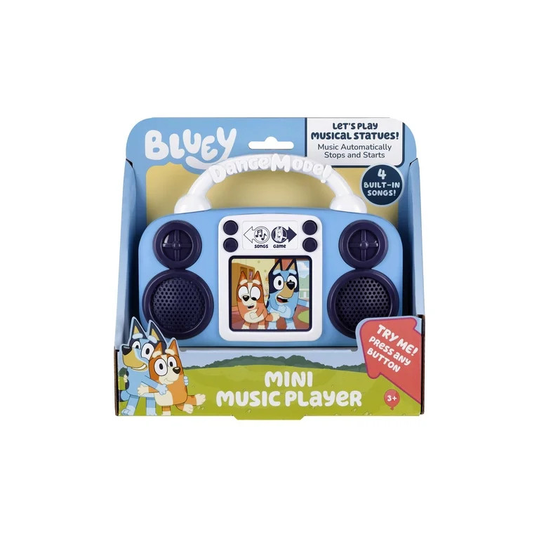 Bluey, Toy Music Player, Built-in Music - Featuring Bluey and Bingo, Blue, Battery Operated,  Chi... | Walmart (US)