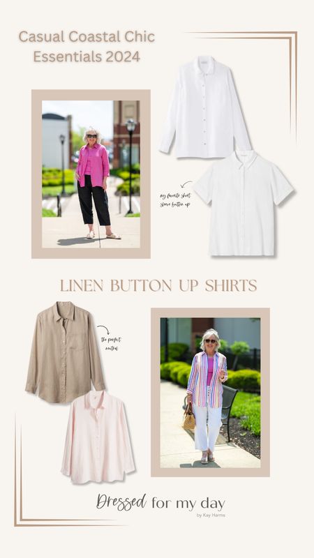 Casual coastal chic essentials: Linen button up shirts✨

#LTKOver40 #LTKMidsize #LTKStyleTip