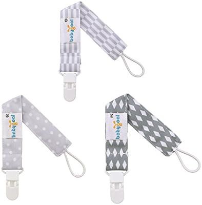 Babygoal Set of 3 Boy Pacifier Clips Fits Most Pacifier Styles& Teething Toys, Pacifier Clip,Paci... | Amazon (US)