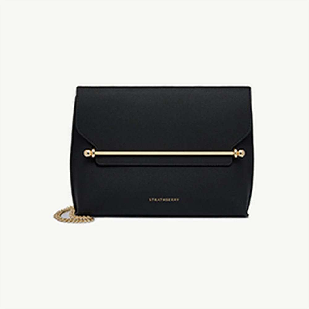 Strathberry - Stylist - Crossbody Leather Clutch - Black | Strathberry