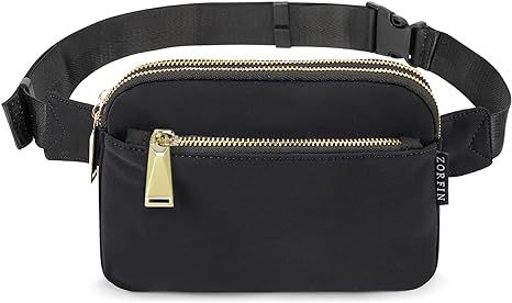 ZORFIN Fanny Packs for Women Men, Cross Body Belt Bag with Adjustable Strap, Fashion Waist Packs ... | Amazon (US)