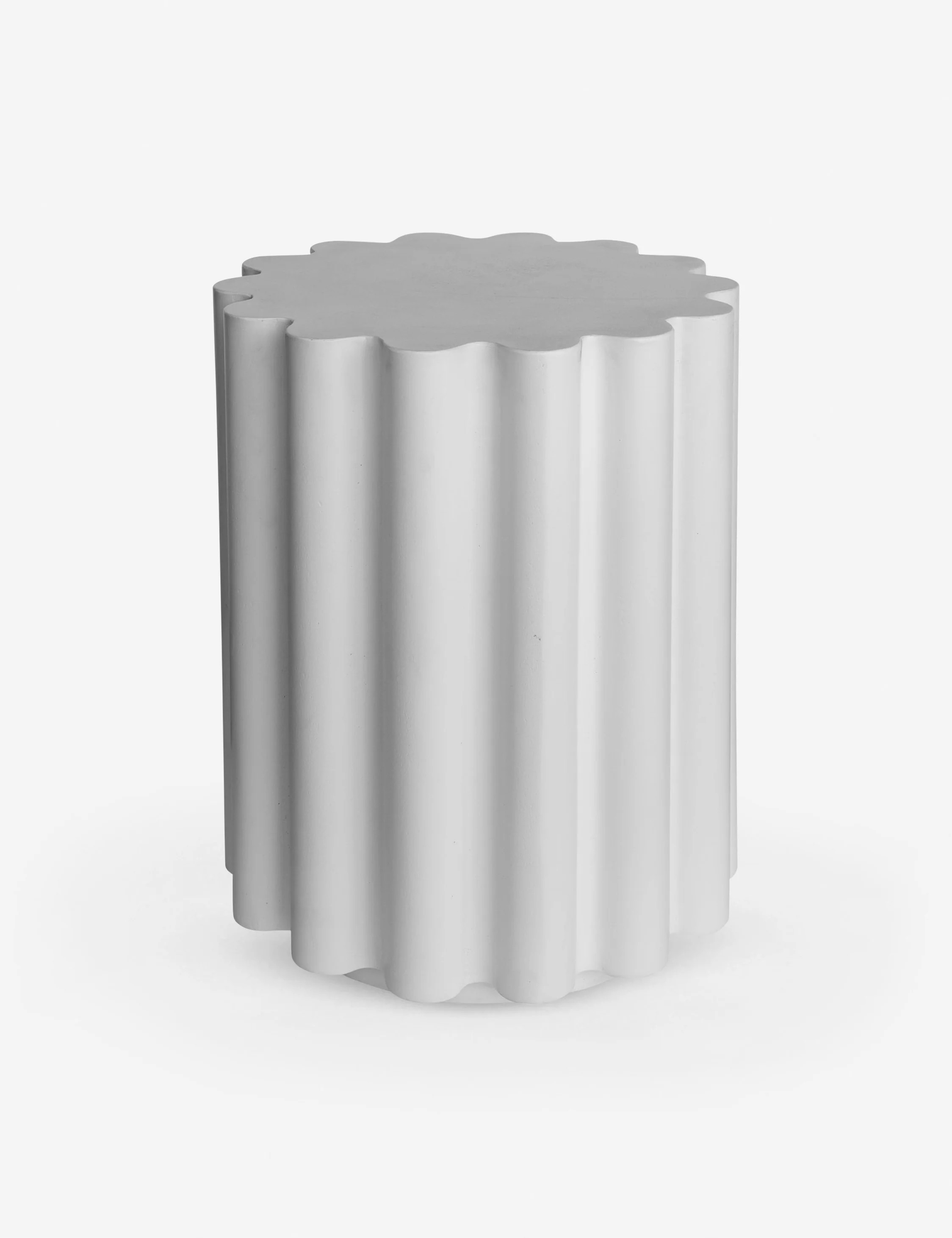 Dylana Indoor / Outdoor Side Table, White | Lulu and Georgia 