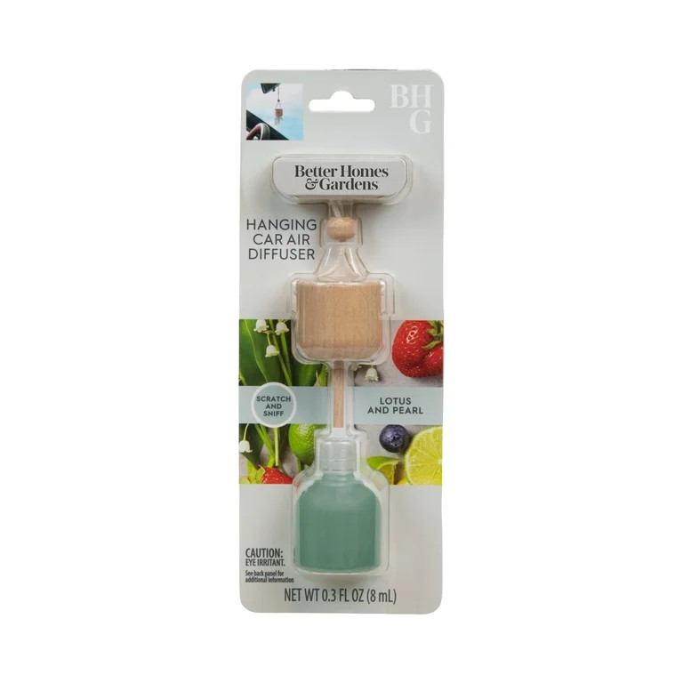 Better Homes & Gardens Lotus and Pearl Scented Hanging Car Diffuser, 0.3 fl (8 ml) | Walmart (US)