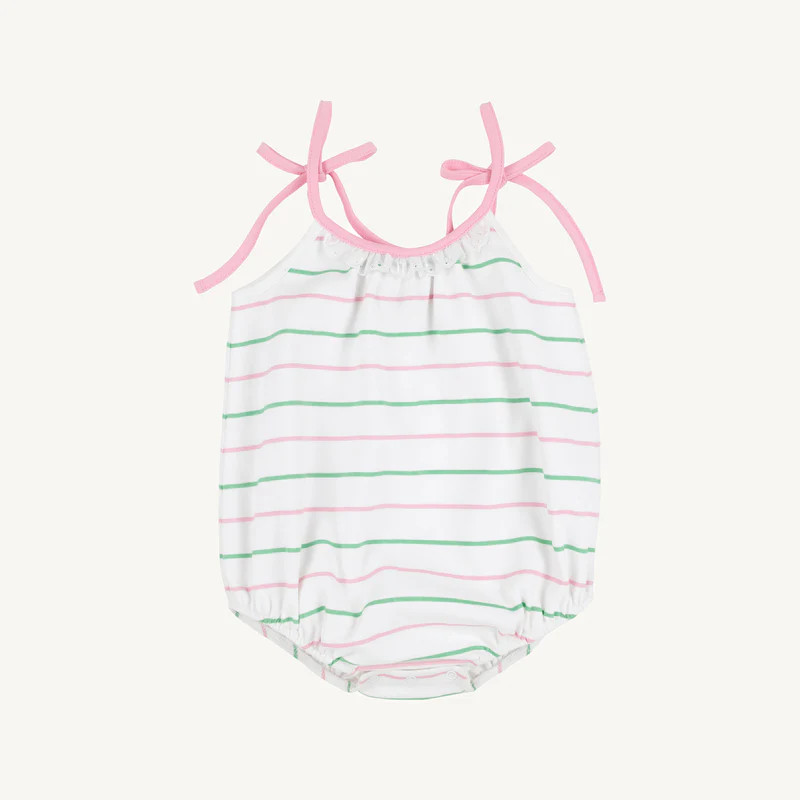 Junie B Bubble - Tradd Street Stripe & Pier Party Pink | The Beaufort Bonnet Company