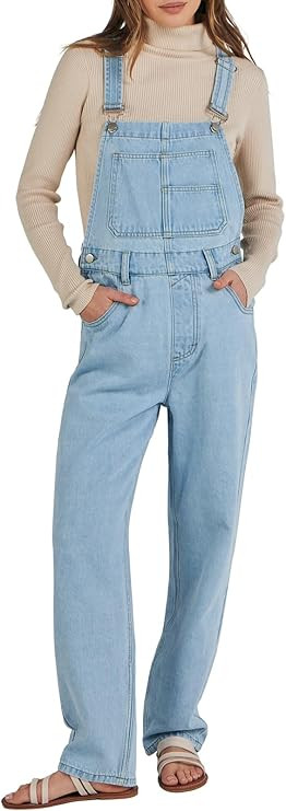 ANRABESS Womens Denim Overalls, Loose Fit Adjustable Strap, Summer Gardening, Casual & Work, Jean... | Amazon (US)
