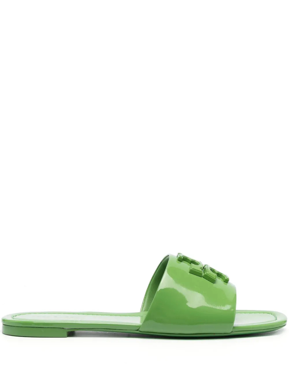 Tory Burch Eleanor patent-leather Slides - Farfetch | Farfetch Global