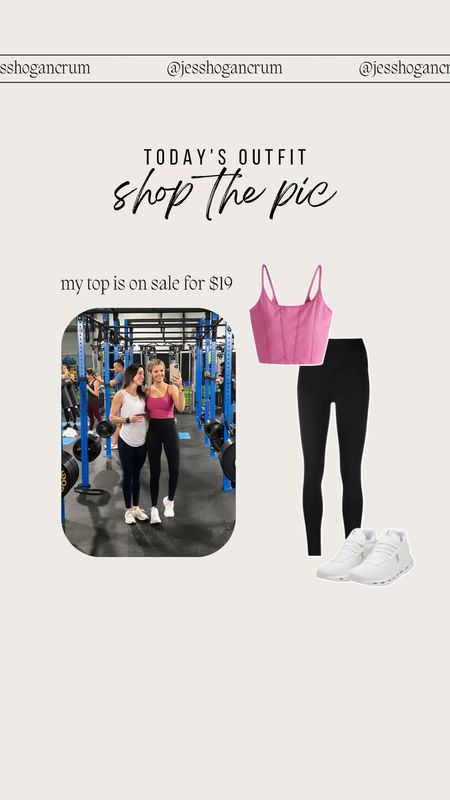 sharing todays outfit details for some athleisure outfit inspo for the gym! (wearing size medium in top, size 4 in leggings & shoes fit true to size)

#LTKfit #LTKstyletip