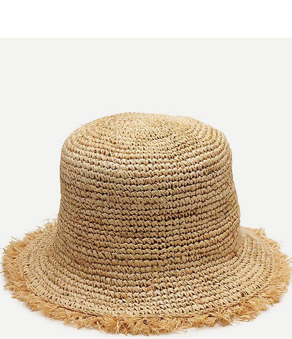 Sabina Raffia Straw Bucket Hat | Dillard's