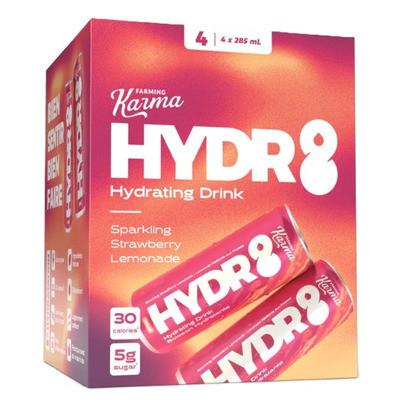 Farming Karma Hydr8 Sparkling Strawberry Lemonade | Well.ca