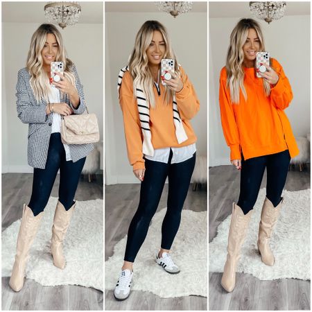 Thanksgiving outfits. Sized up to a large in all for this fit. Friendsgiving. Fall fashion. Sweater, cowboy boots. Blazer

#LTKHoliday #LTKGiftGuide #LTKCyberWeek