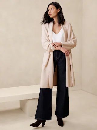 Ribbed Sweater Duster | Banana Republic Factory