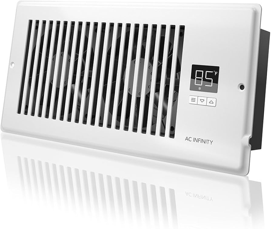 AC Infinity AIRTAP T4, Quiet Register Booster Fan with Thermostat 10-Speed Control, Heating Cooli... | Amazon (US)