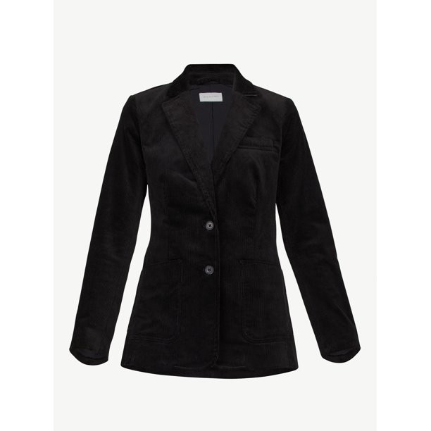 Free Assembly Women's Patch Pocket Corduroy Blazer | Walmart (US)