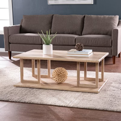 Aylbath Geometric Cocktail Table Natural - Aiden Lane | Target
