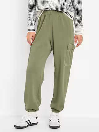 High-Waisted Cargo Sweatpants for Women | Old Navy (US)