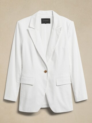 Long and Lean Linen-Cotton Blazer | Banana Republic Factory