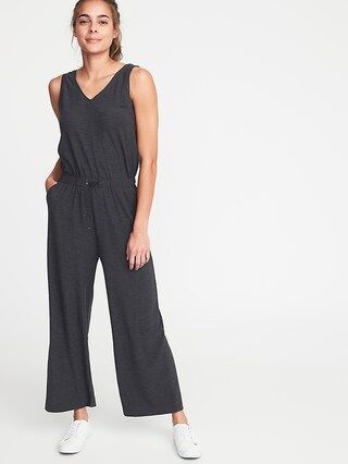 Breathe ON Waist-Defined Sleeveless Jumpsuit for Women | Old Navy US