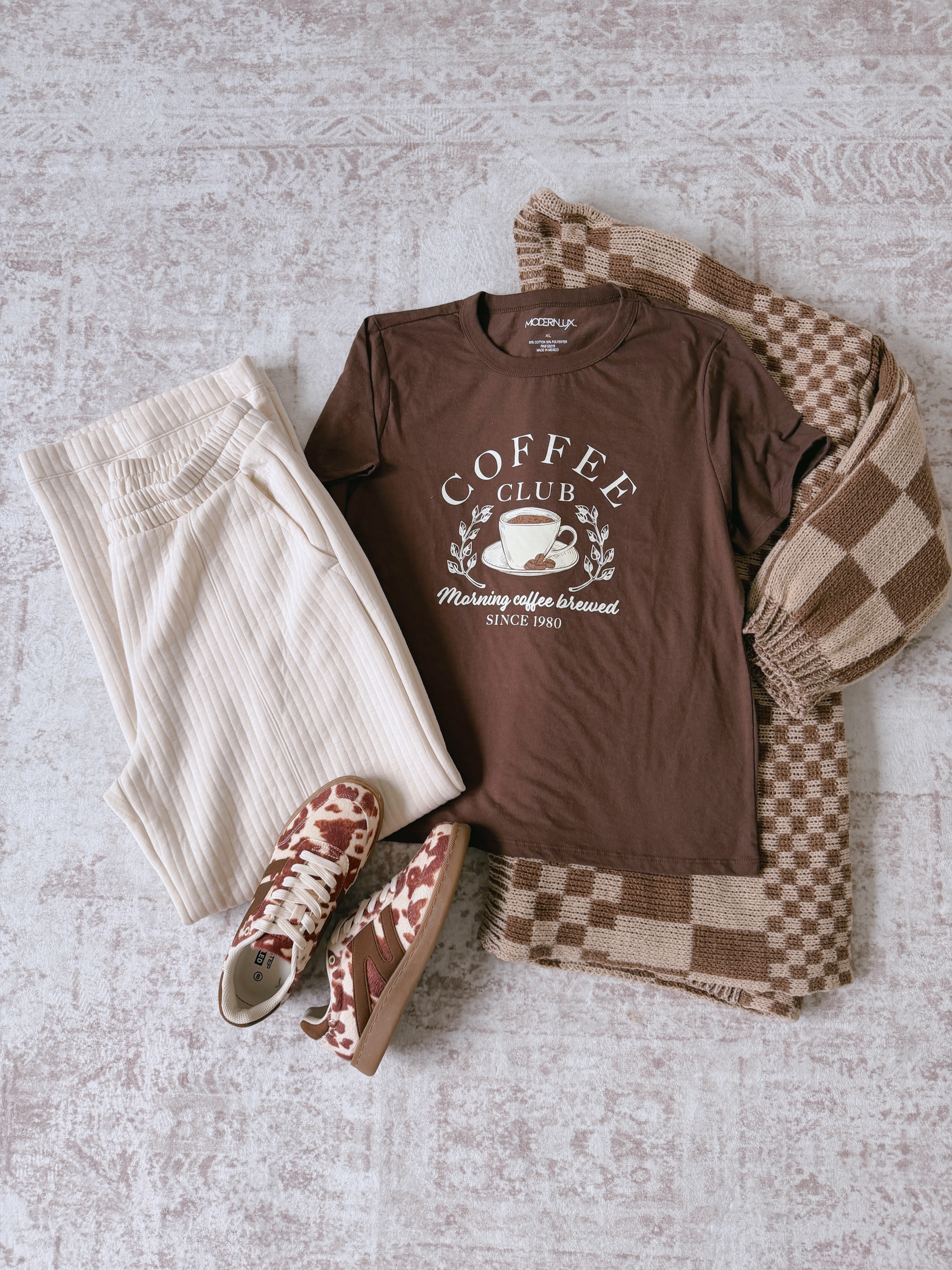 The cutest caul fit!! I wear an XL in the tee and a large in everything else 

#LTKmomlife #LTKootd #LTKMidsize