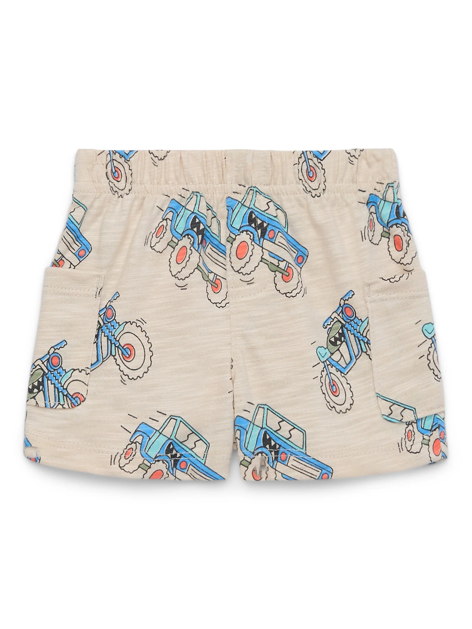 Garanimals Baby Boys Slub Jersey Shorts with Patch Pockets, Sizes 0-24M | Walmart (US)
