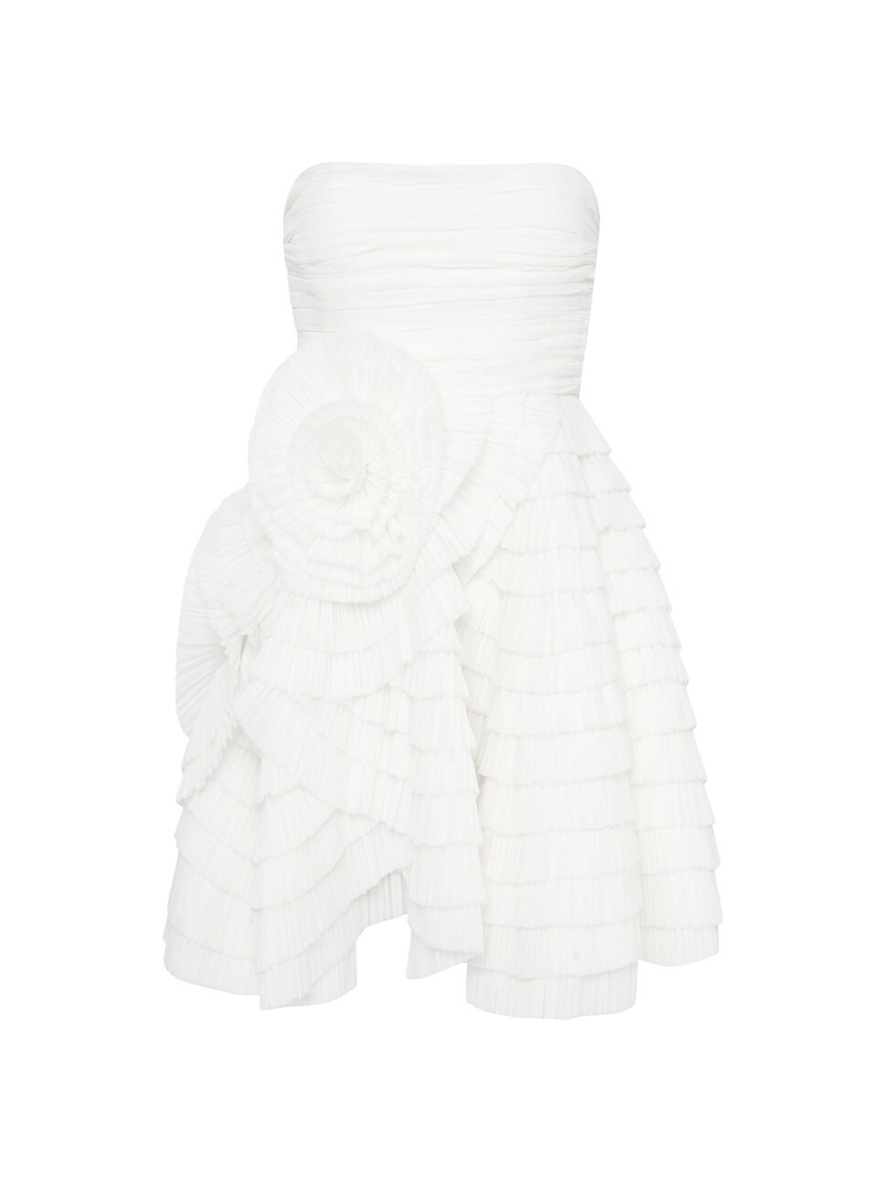 Sculptura Pleated Strapless Minidress | Saks Fifth Avenue