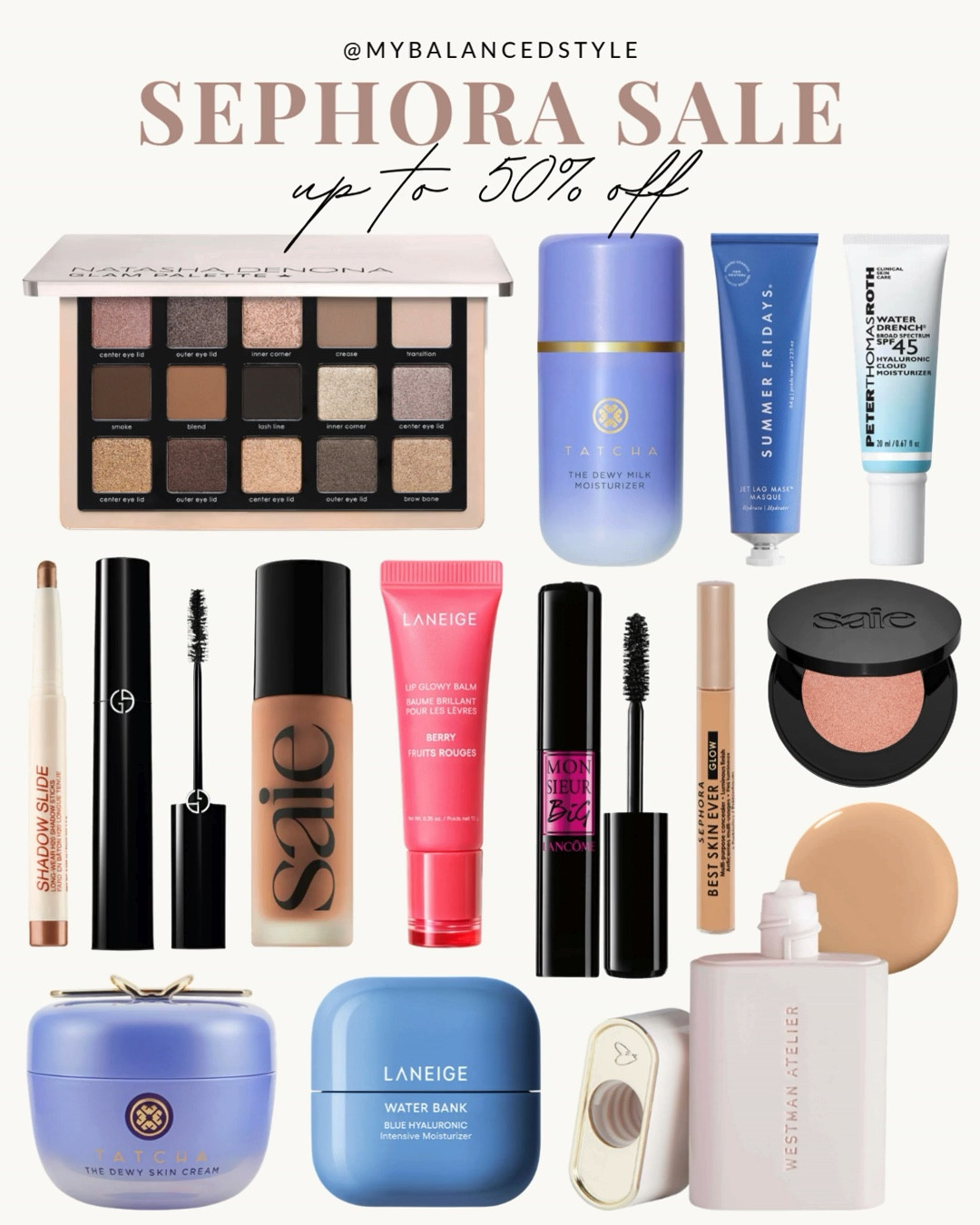 Up to 50% off Sephora sale

Glowy complexion products
Cream blush favorites
Lip oils and glosses
Long wear foundation
Waterproof mascara picks
Bronzing drops trend
Makeup setting sprays
Everyday beauty staples
Summer makeup look

#LTKSeasonal #LTKSaleAlert #LTKBeauty