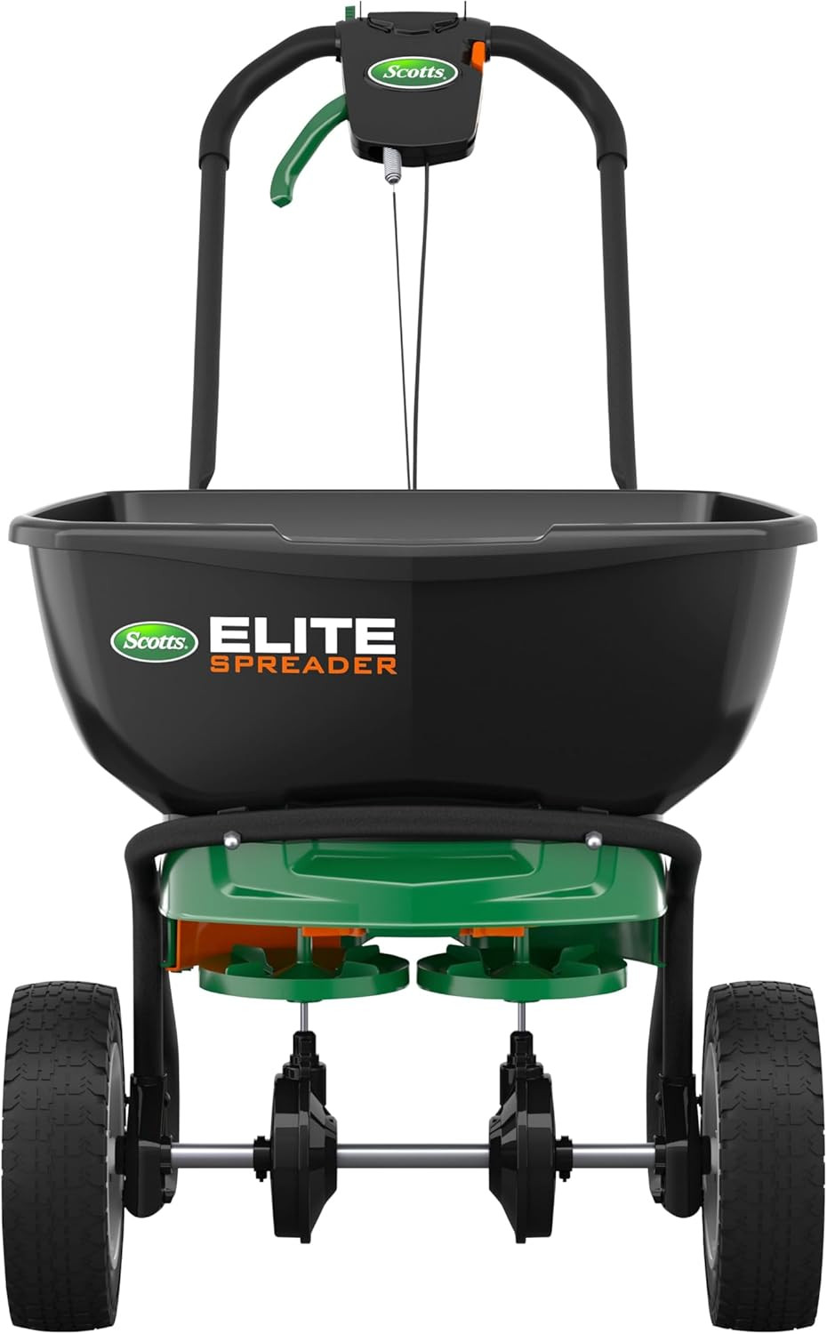 Scotts Elite Spreader for Grass Seed, Fertilizer, Salt, Ice Melt, Durable Push Spreader Holds up ... | Amazon (US)