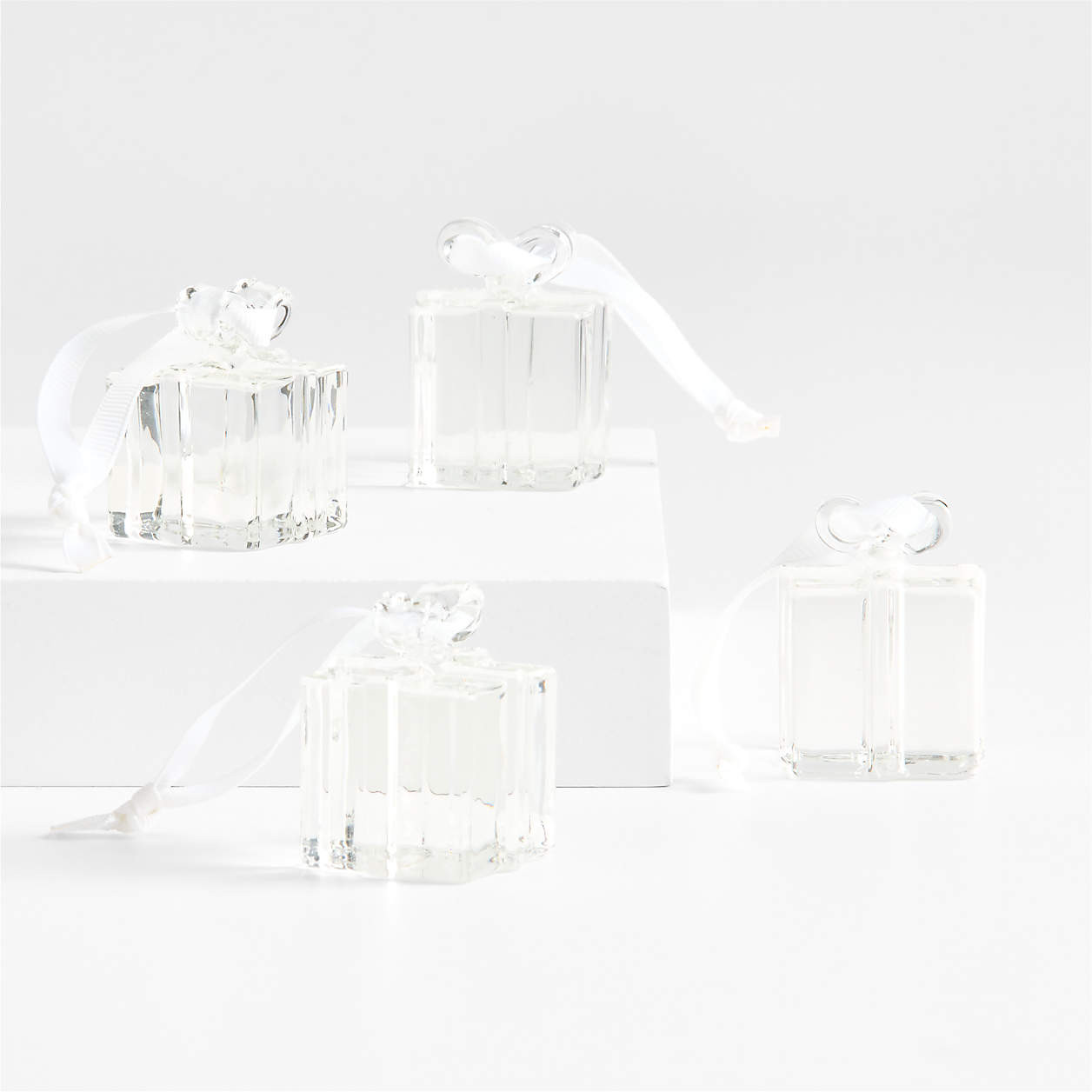 Glass Reindeer Christmas Tree Ornament + Reviews | Crate & Barrel | Crate & Barrel