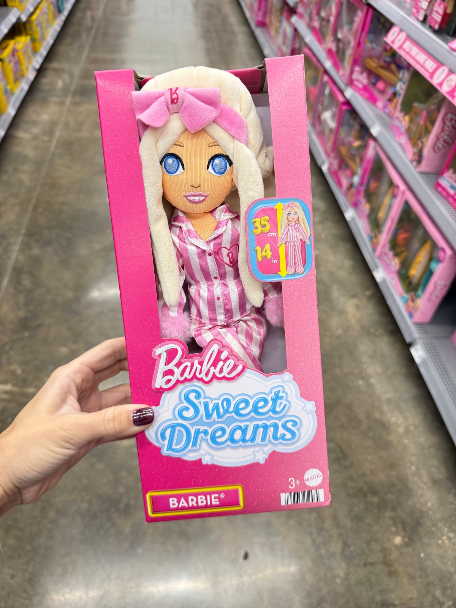 Sweet Dreams Barbie “Malibu” Plush Soft Doll in Bedtime Outfit with Bow Headband

#LTKGiftGuide #LTKKids #LTKHoliday