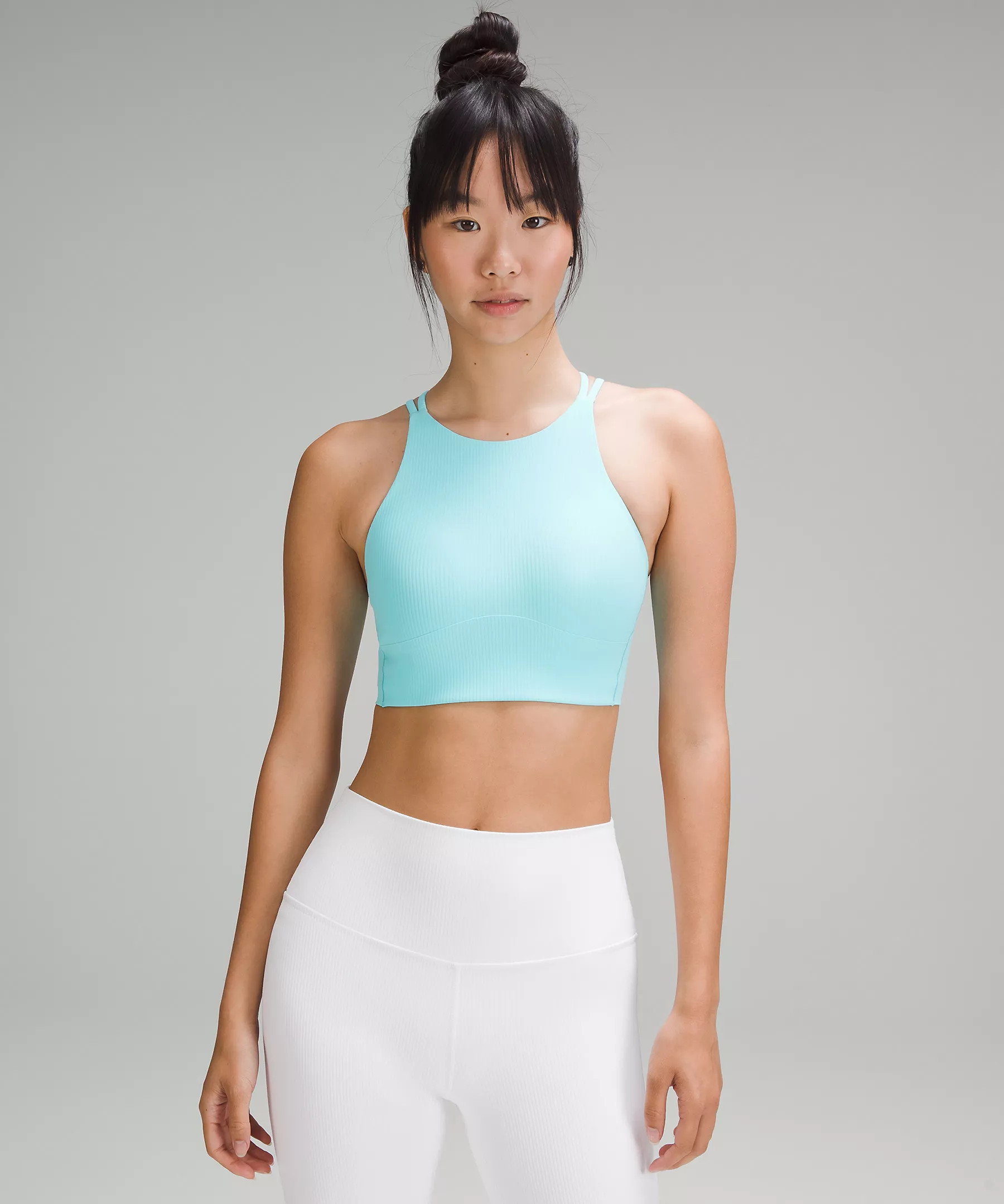 Like a Cloud High-Neck Longline Ribbed Bra | Lululemon (US)