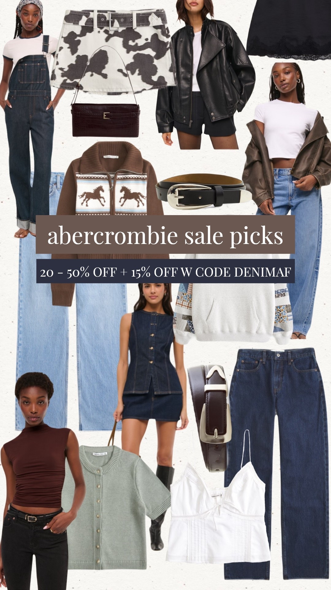 some of my favorites from the Abercrombie sale going on right now. loving all the dark rinse denim and western inspired details  

#LTKSeasonal #LTKSaleAlert