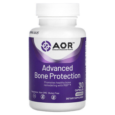 Advanced Orthomolecular Research AOR, Advanced Bone Protection, 40 mg , 30 Capsules | iHerb
