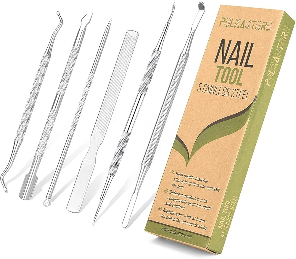 6-Pack Ingrown Toenail File and Lifters, Professional Surgical Stainless Steel Ingrown Toenail Re... | Amazon (US)
