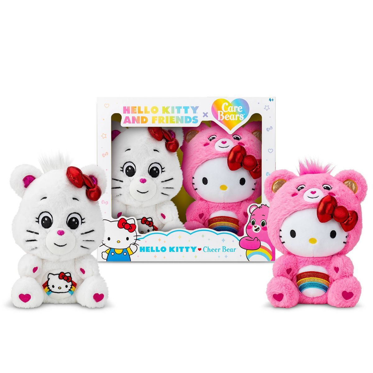 Care Bears Hello Kitty and Cheer Bear Plush 2pk | Target