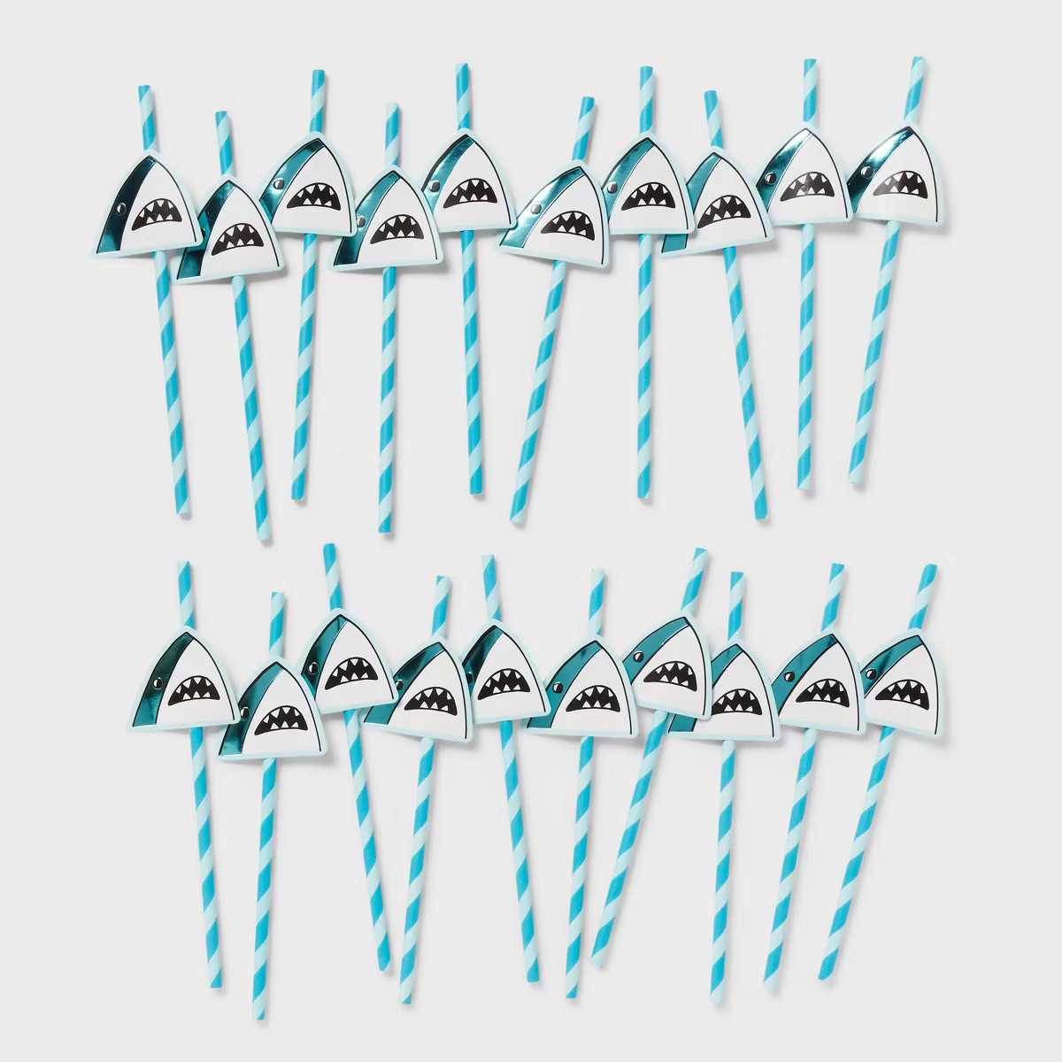20ct Shark Paper Straws - Spritz™ | Target