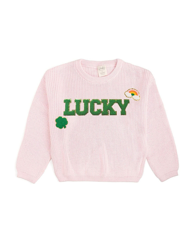 Sweet Wink Girls' Lucky Patch St. Patrick's Day Knit Sweater - Baby, Little Kid | Bloomingdale's (US)
