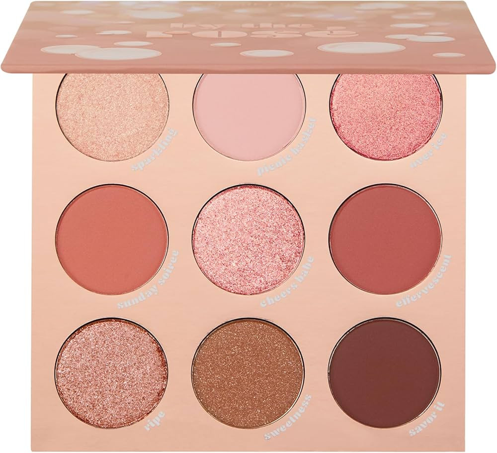 ColourPop By The Rosé Shadow Palette - Pink & Red Neutral Palette with Metallic and Cream Matte ... | Amazon (US)