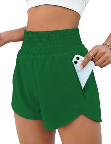 BMJL Women's Athletic Shorts High Waisted Running Short Pocket 2.5" Sporty Shorts Gym Elastic Wor... | Amazon (US)