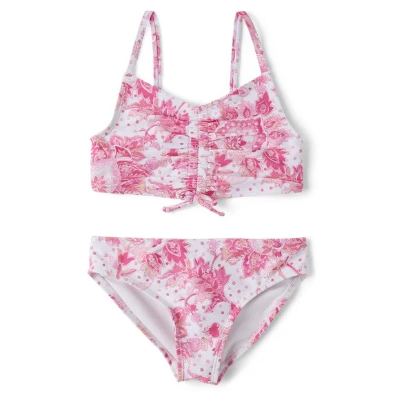 The Children's Place Girls Sleeveless Paisley Bikini Swimsuit, 2-Piece, Sizes XS-XXL | Walmart (US)