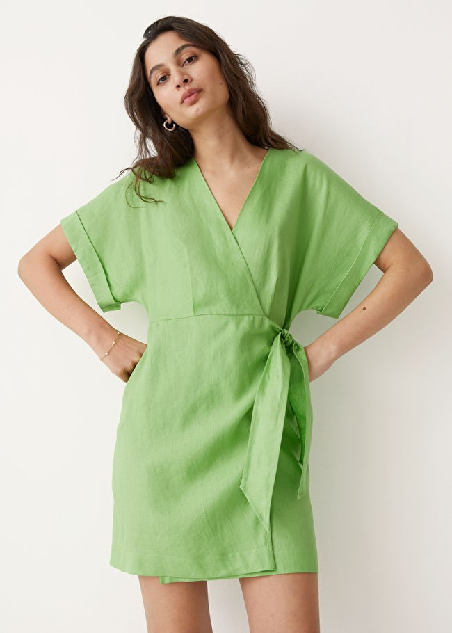 Linen Wrap Mini Dress | & Other Stories (EU + UK)