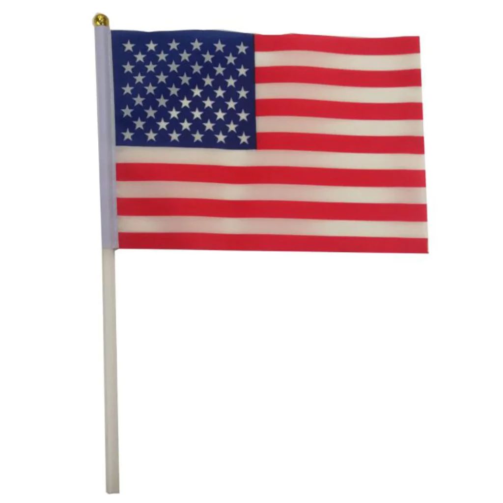Oxodoi 100 Pack Small American Flags Small US Flags/Mini American Flag on Stick 5.5x8 Inch US Ame... | Walmart (US)