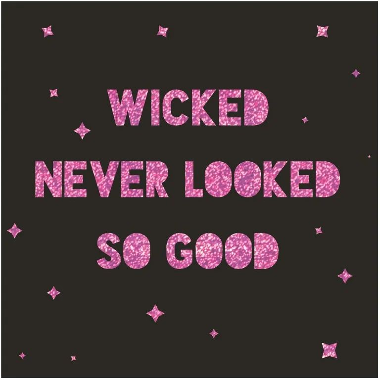 Wicked Never Looked So Good Foil Party/Beverage/Cocktail Napkins | 5" Square - Walmart.com | Walmart (US)