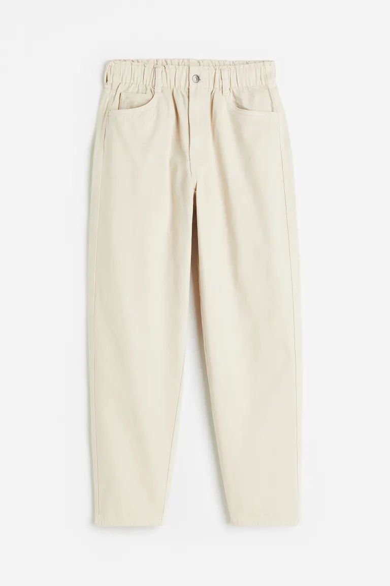 High Waist Twill trousers | H&M (UK, MY, IN, SG, PH, TW, HK)