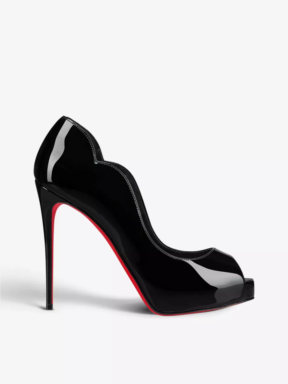 Hot Chick Alta 120 patent-leather heeled sandals | Selfridges