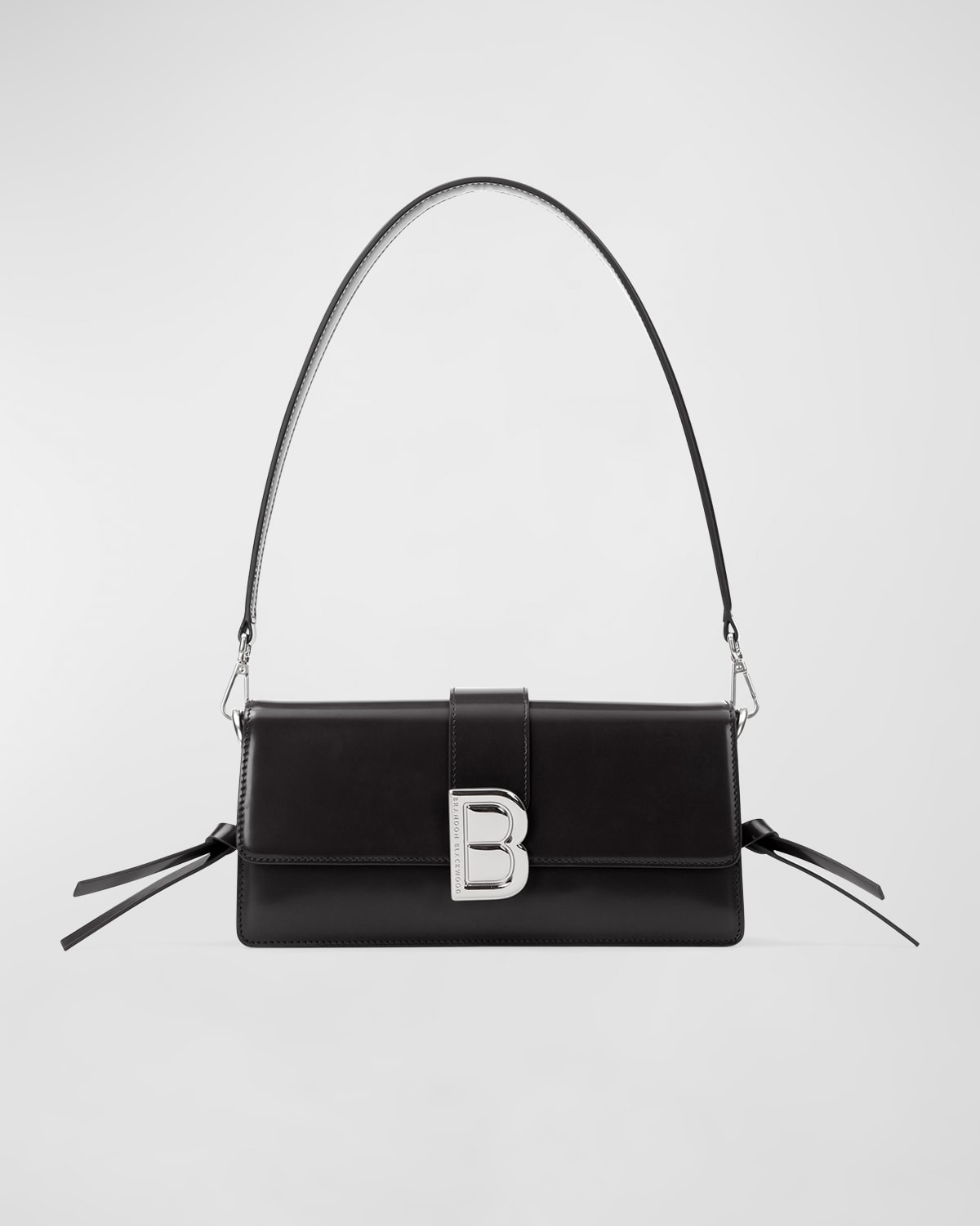 Nia Flap Leather Shoulder Bag | Neiman Marcus