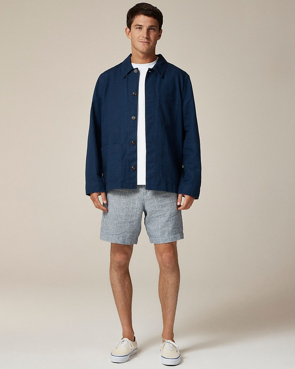 Cotton-linen blend chore jacket | J. Crew US